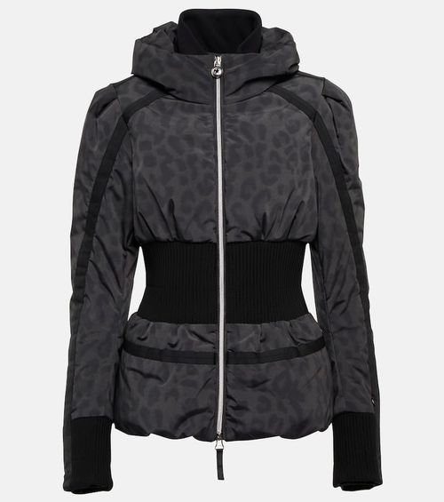 Raffaella leopard-print ski jacket