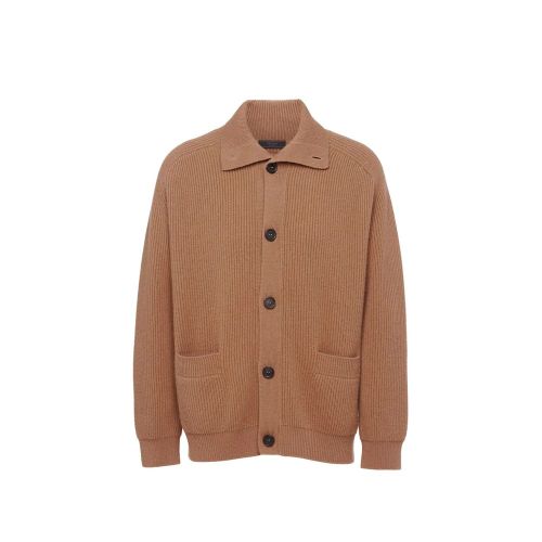 Cashmere Cardigan — Brown