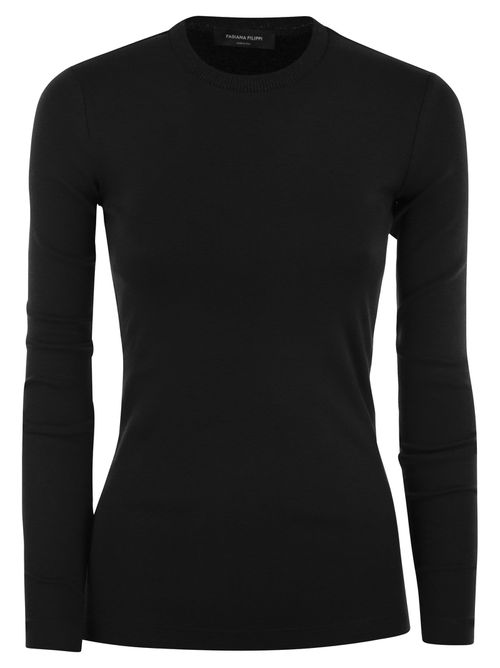 Long-sleeved T-shirt In Jersey