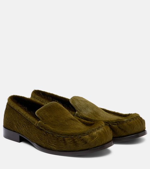 Calf hair loafers