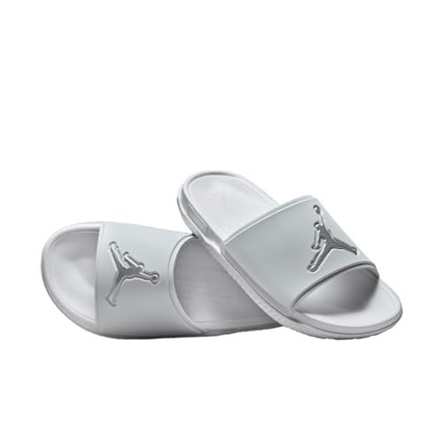 NIKE Jordan Jumpman Men's Slides (FQ1598-002, Neutral Grey/Metallic Silver)