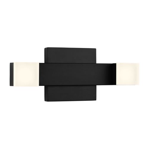 Midnight Black LED Bathroom Vanity Light from the Brander Collection