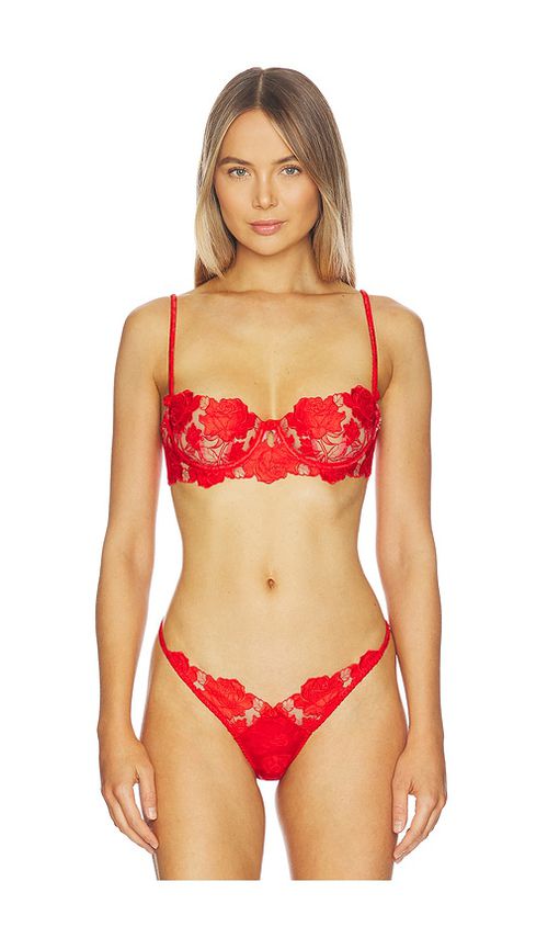 For Love & Lemons Love Is A Rose Underwire Bra in Red. - M also in L, S