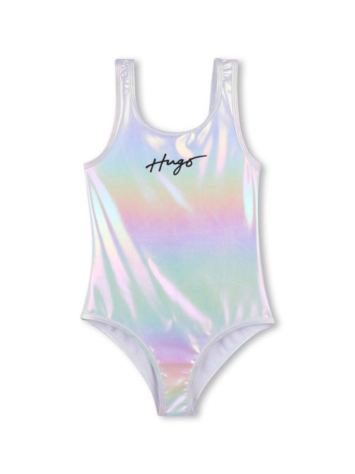 Logo-print swimsuit - Silver