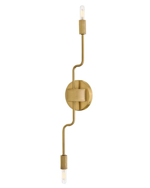 Lacquered Brass LED Wall Sconce from the Austen Collection
