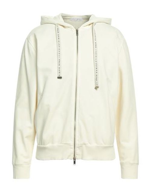 Man Sweatshirt Ivory Size L Cotton, Elastane