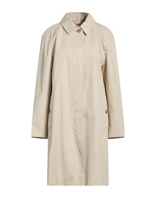 Woman Overcoat & Trench Coat Beige Size 4 Cotton