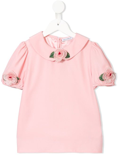 Rose detail blouse - Pink