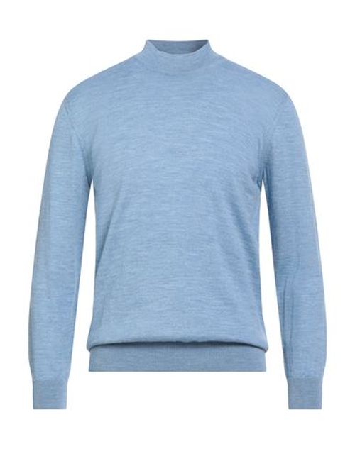 Man Turtleneck Light blue Size 50 Merino Wool