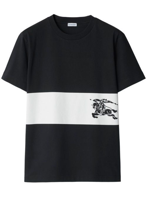 EKD-print cotton T-shirt - Black