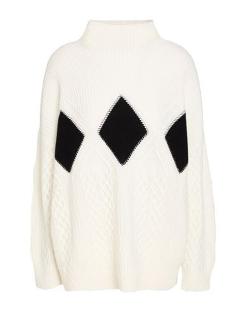 Woman Turtleneck White Size L Cashmere