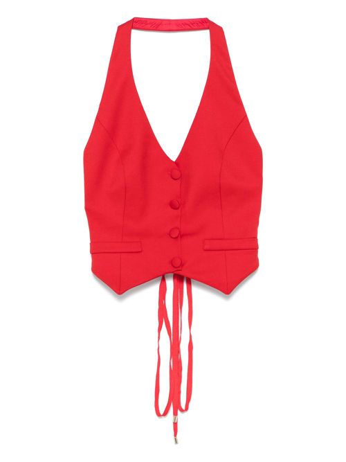 Halterneck top - Red