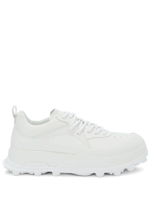 Chunky panelled leather sneakers