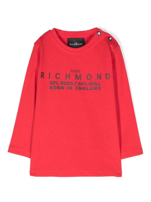 Logo-print T-shirt - Red