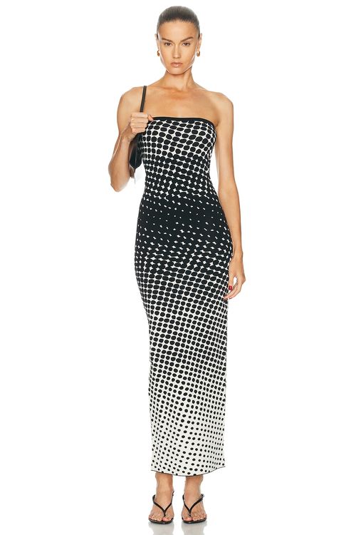 Christopher John Rogers Yellow in Black Multi - Black,White. M also in