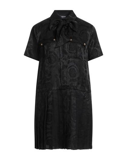 Woman Mini dress Black Size 6 Viscose, Silk