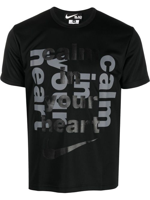 Slogan-print Swoosh T-shirt