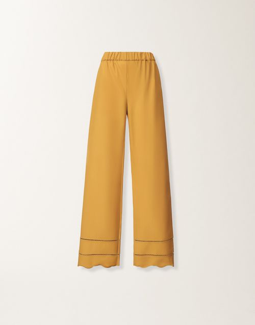 Poplin pants, mustard