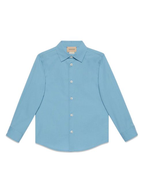Interlocking G cotton shirt - Blue