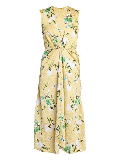 ERDEM sleeveless pencil dress - Yellow