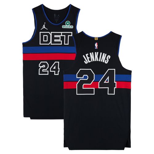Daniss Jenkins Detroit Pistons Player-Issued #24 Black Jordan Brand Jersey from the 2024-25 NBA Season