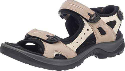 ECCO Women's Yucatan Sport Sandal, Birch Nubuck, 8-8.5