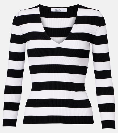 Vello ribbed-knit striped sweater