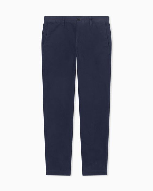 Classic Comfort Fit Stretch Cotton Trousers