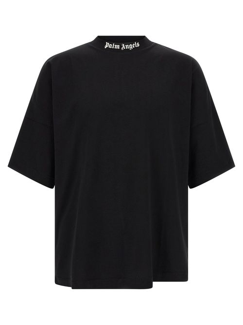 Logo-Print Oversized T-Shirt — Black