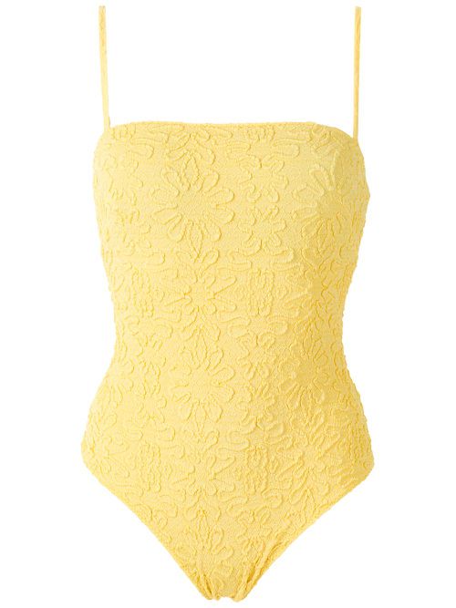 Lottie jacquard one-piece - Yellow