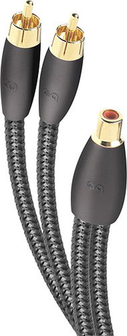 FLX-X RCA Splitter - Female RCA > 2 Male RCA Splitter - Black