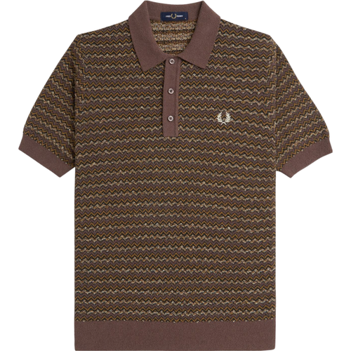 Fred Perry The Boucle Jacquard Knitted Shirt