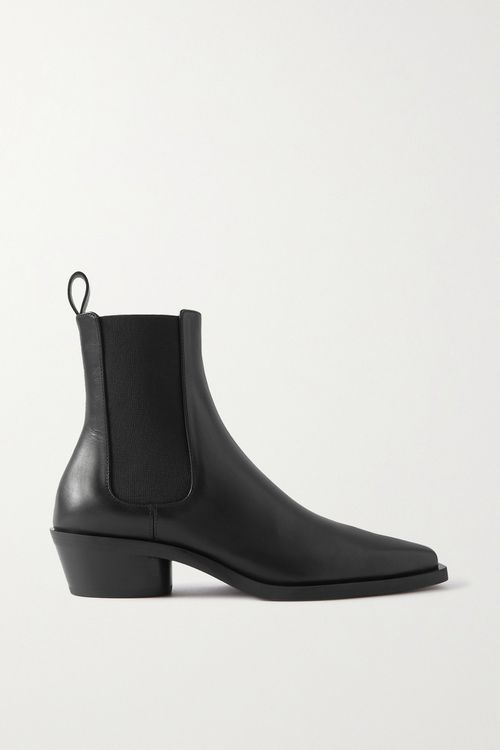 Bronco Leather Chelsea Boots - Black