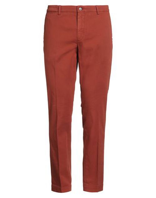 Man Pants Rust Size 34 Cotton, Elastane