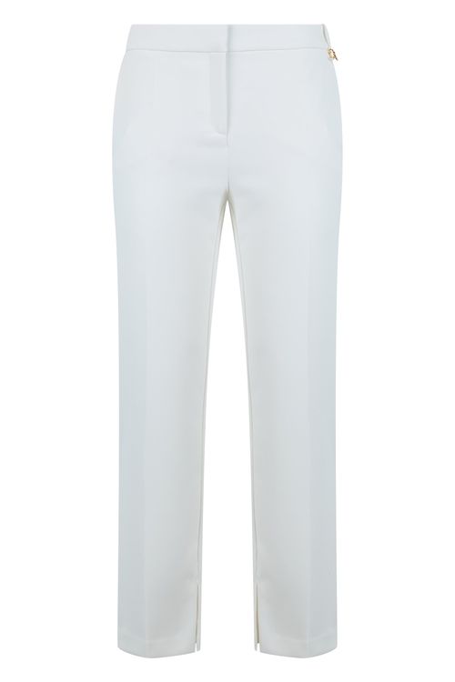 Crepe Pull-On Pants with Elastic Waist