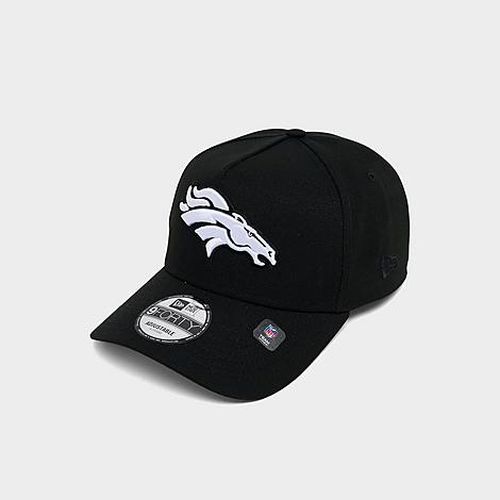 Denver Broncos NFL 9FORTY A-Frame Monochrome Snapback Hat in Black/White