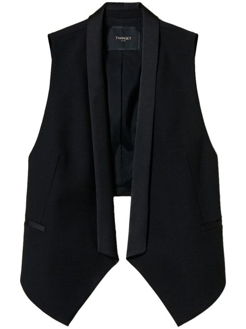 Logo waistcoat - Black