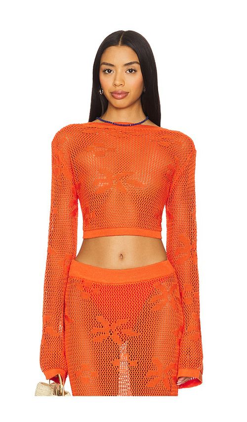 SNDYS Terra Reversible Top in Orange.  XXS. Also in L, M