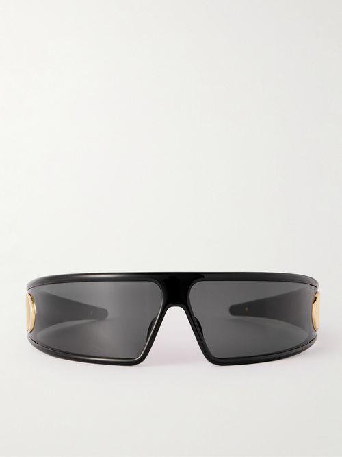 Dior | Verydior M1u Wrap-around Acetate Sunglasses - Black  display picture 3