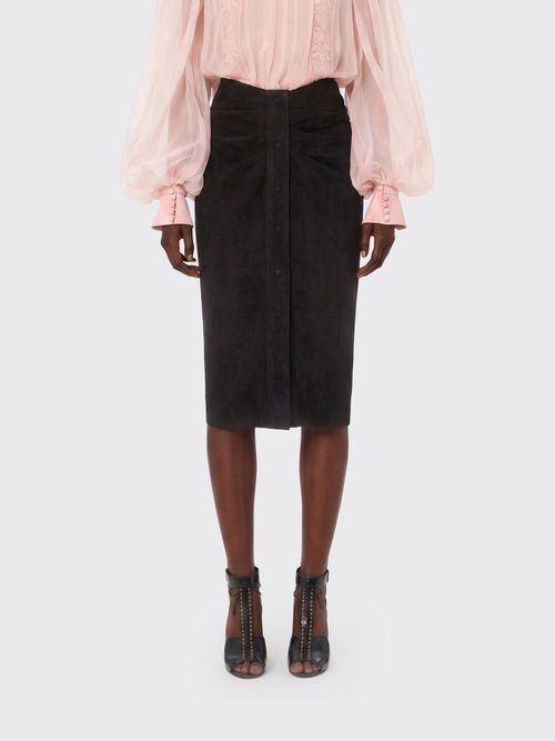 Skirt Woman color Black
