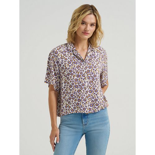 Women's Camp Shirt in Purple Poppy