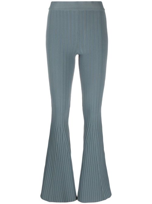 Jaya ribbed flared trousers - Blue