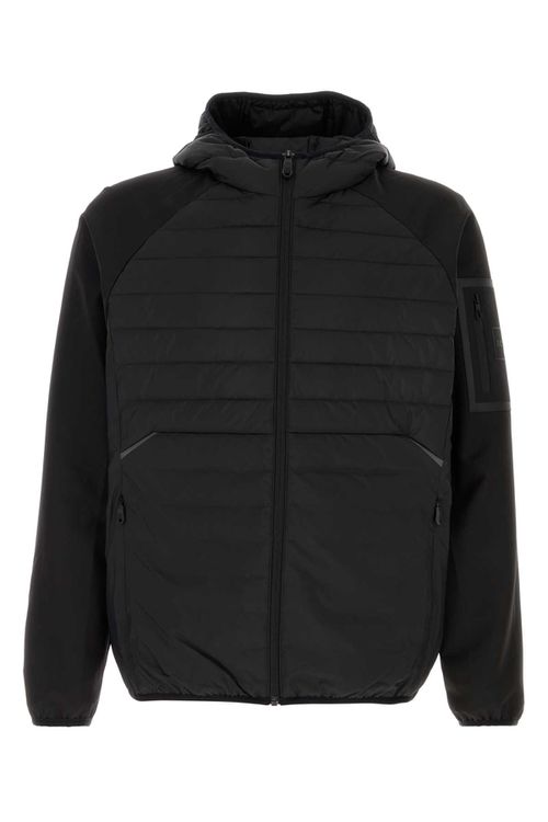 Black Stretch Polyester Jacket
