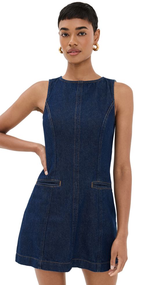 Citron Denim Mini Dress Marion