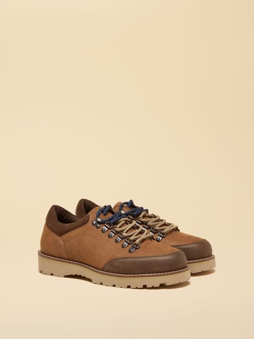 Tan Brown Leather Hiker Boots
