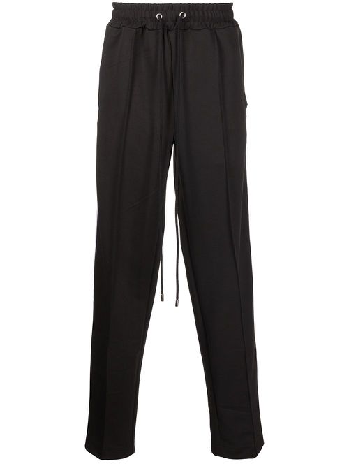 Logo-tape track pants - BLACK
