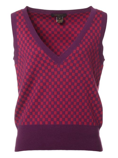 Louis Vuitton Pre-Owned 1990-2010s checkerboard vest - Purple