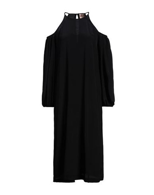 Même Road Woman Maxi dress Black Size 2 Acetate, Silk