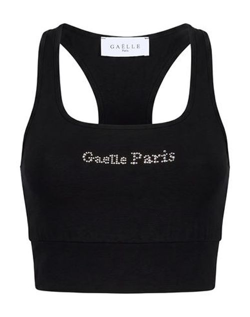 Woman Top Black Size M Cotton, Elastane