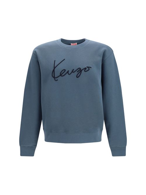 Logo-Embroidered Cotton Sweatshirt — Gray